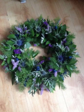 Open Thistle Wreath