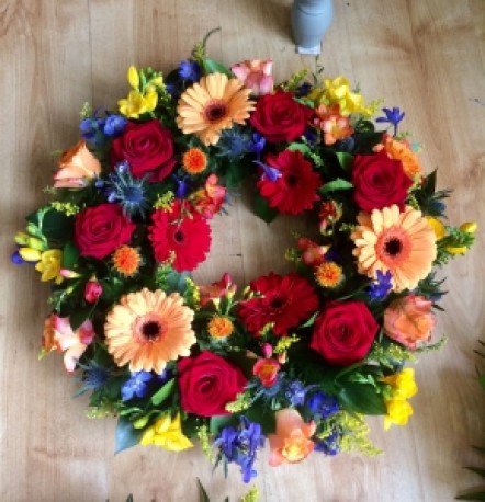 Vibrant Floral Wreath